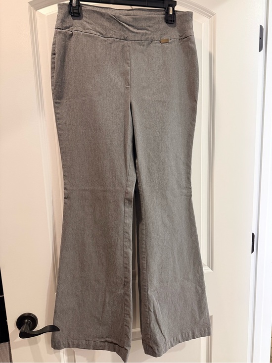 INC International Concepts Pants - Like New - INC Light Heather Gray Wide-Leg Pull-On Pants Size 12